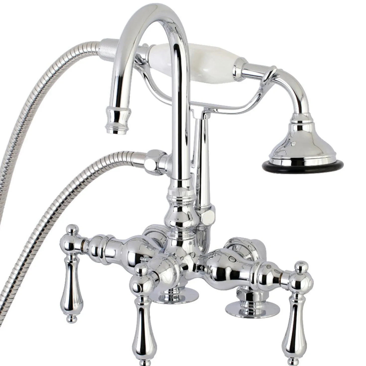 Aqua Vintage AE13TX-P Clawfoot Tub Faucet with Hand Shower