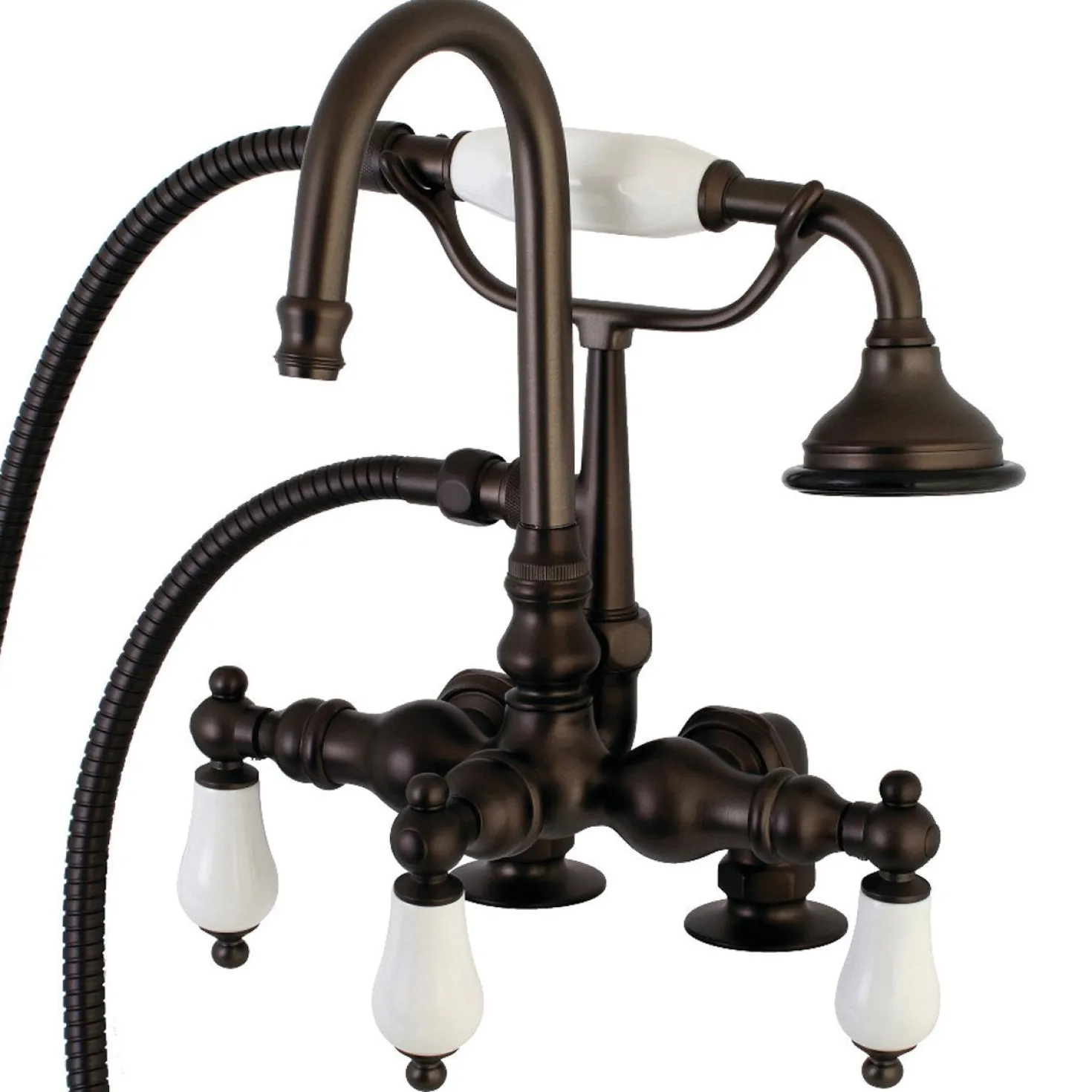 Aqua Vintage AE15TX-P Clawfoot Tub Faucet with Hand Shower