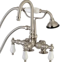 Aqua Vintage AE17TX-P Clawfoot Tub Faucet with Hand Shower
