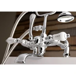 Aqua Vintage AE207TX-P 7-Inch Tub Faucet with Hand Shower