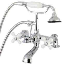 Aqua Vintage AE211TX-P 7-Inch Tub Faucet with Hand Shower