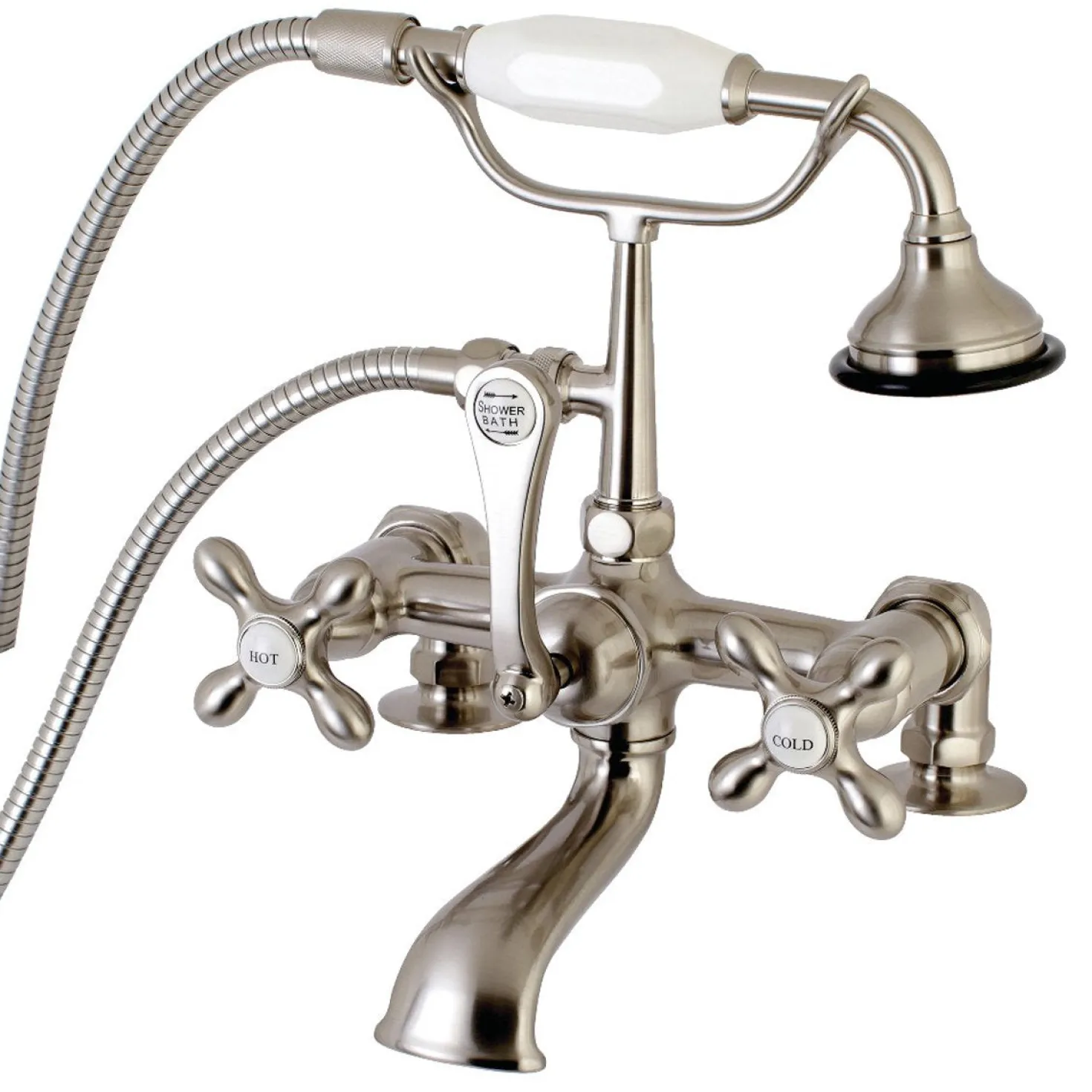 Aqua Vintage AE209TX-P7-Inch Tub Faucet with Hand Shower