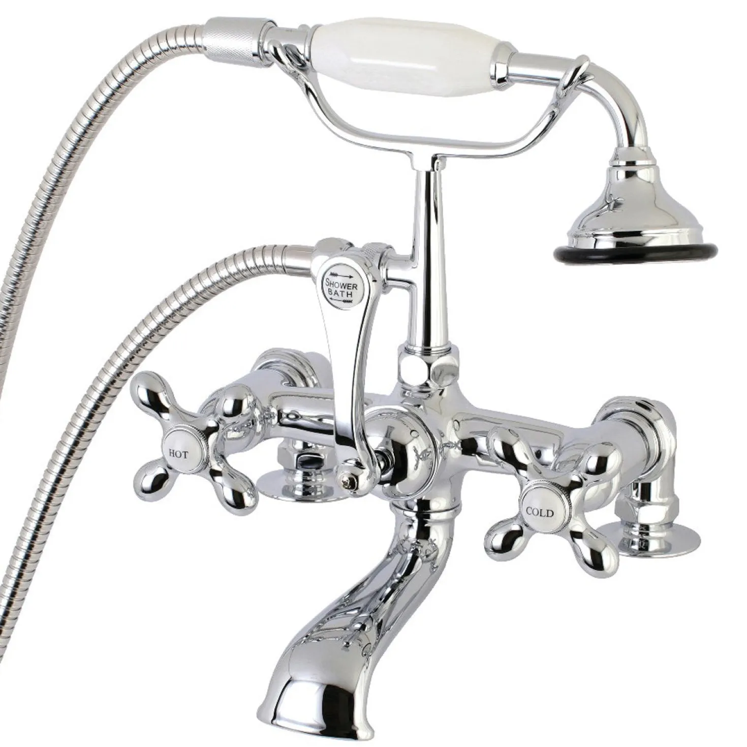Aqua Vintage AE209TX-P7-Inch Tub Faucet with Hand Shower