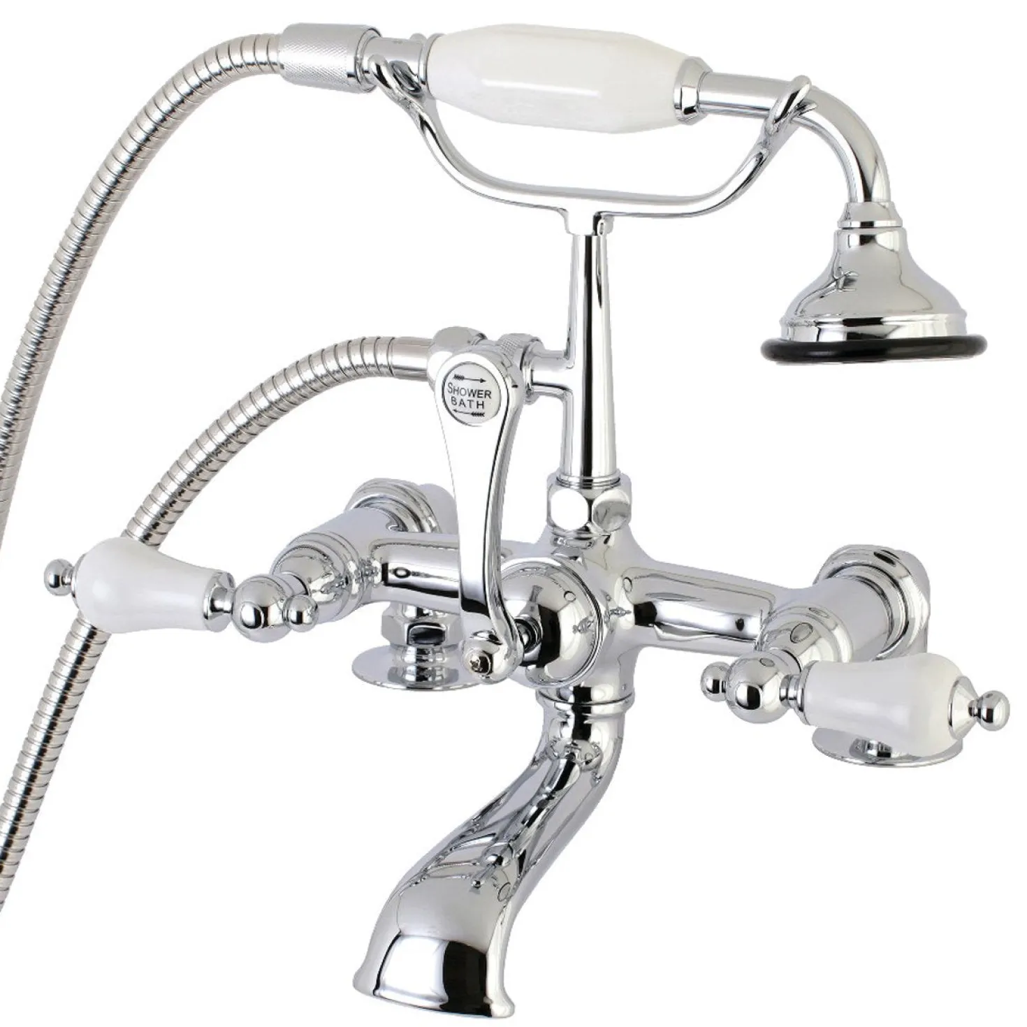 Aqua Vintage AE205TX-P 7-Inch Tub Faucet with Hand Shower