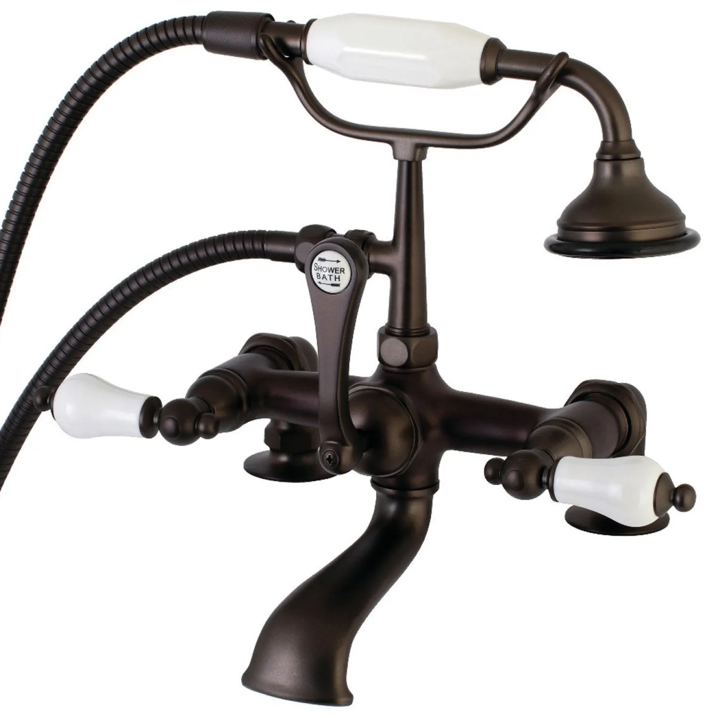 Aqua Vintage AE205TX-P 7-Inch Tub Faucet with Hand Shower