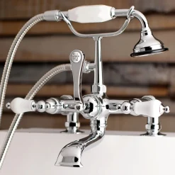 Aqua Vintage AE205TX-P 7-Inch Tub Faucet with Hand Shower