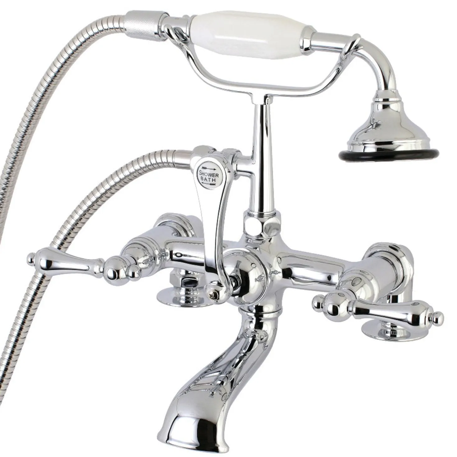 Aqua Vintage AE203TX-P 7-Inch Tub Faucet with Hand Shower