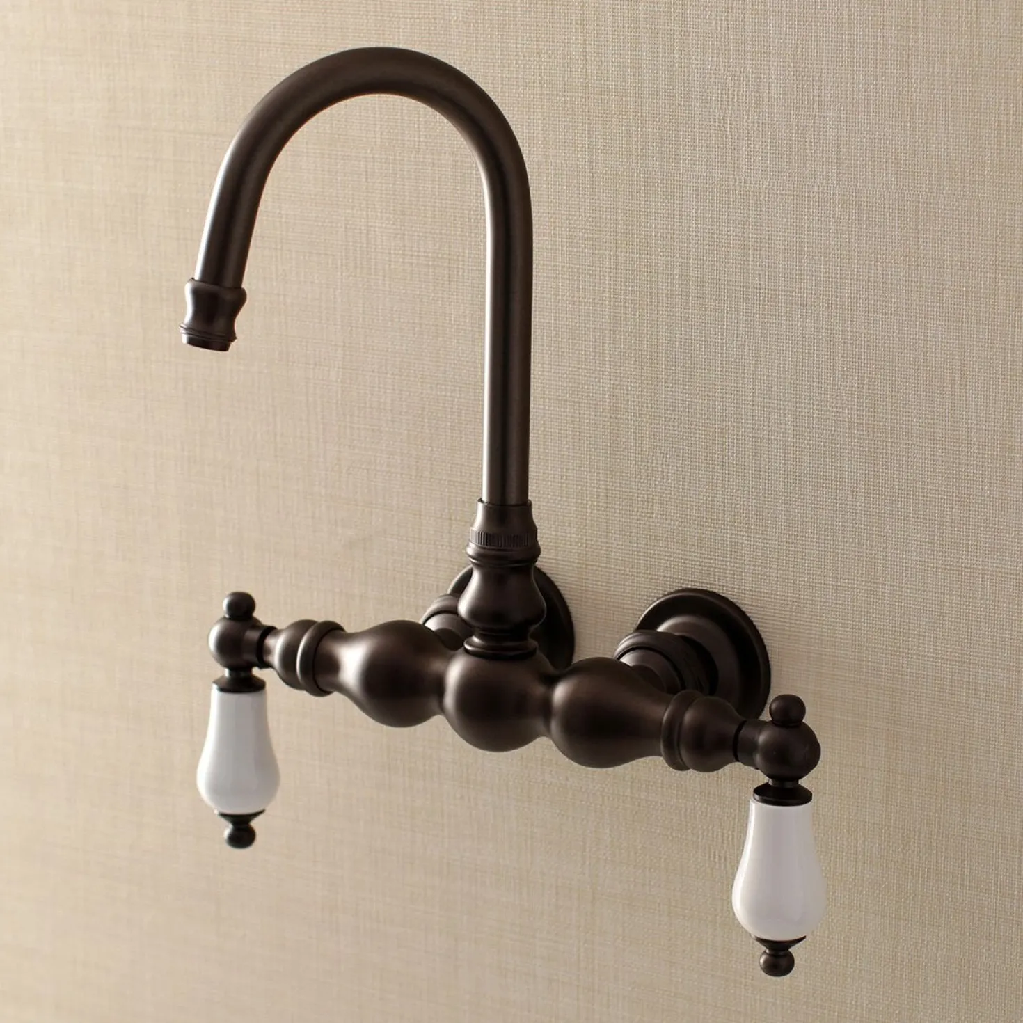 Aqua Vintage AE5TX-P Vintage 3-3/8-Inch Wall Mount Tub Faucet