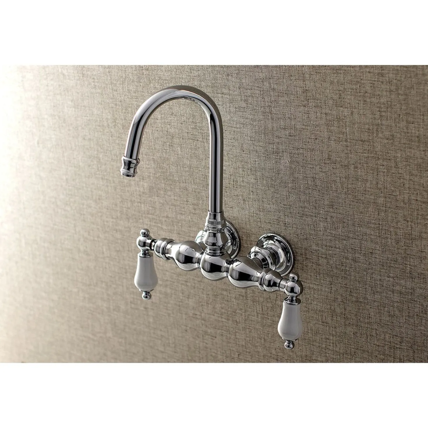 Aqua Vintage AE5TX-P Vintage 3-3/8-Inch Wall Mount Tub Faucet