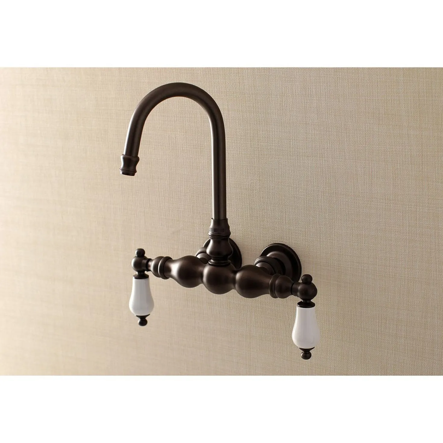 Aqua Vintage AE5TX-P Vintage 3-3/8-Inch Wall Mount Tub Faucet
