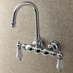 Aqua Vintage AE5TX-P Vintage 3-3/8-Inch Wall Mount Tub Faucet