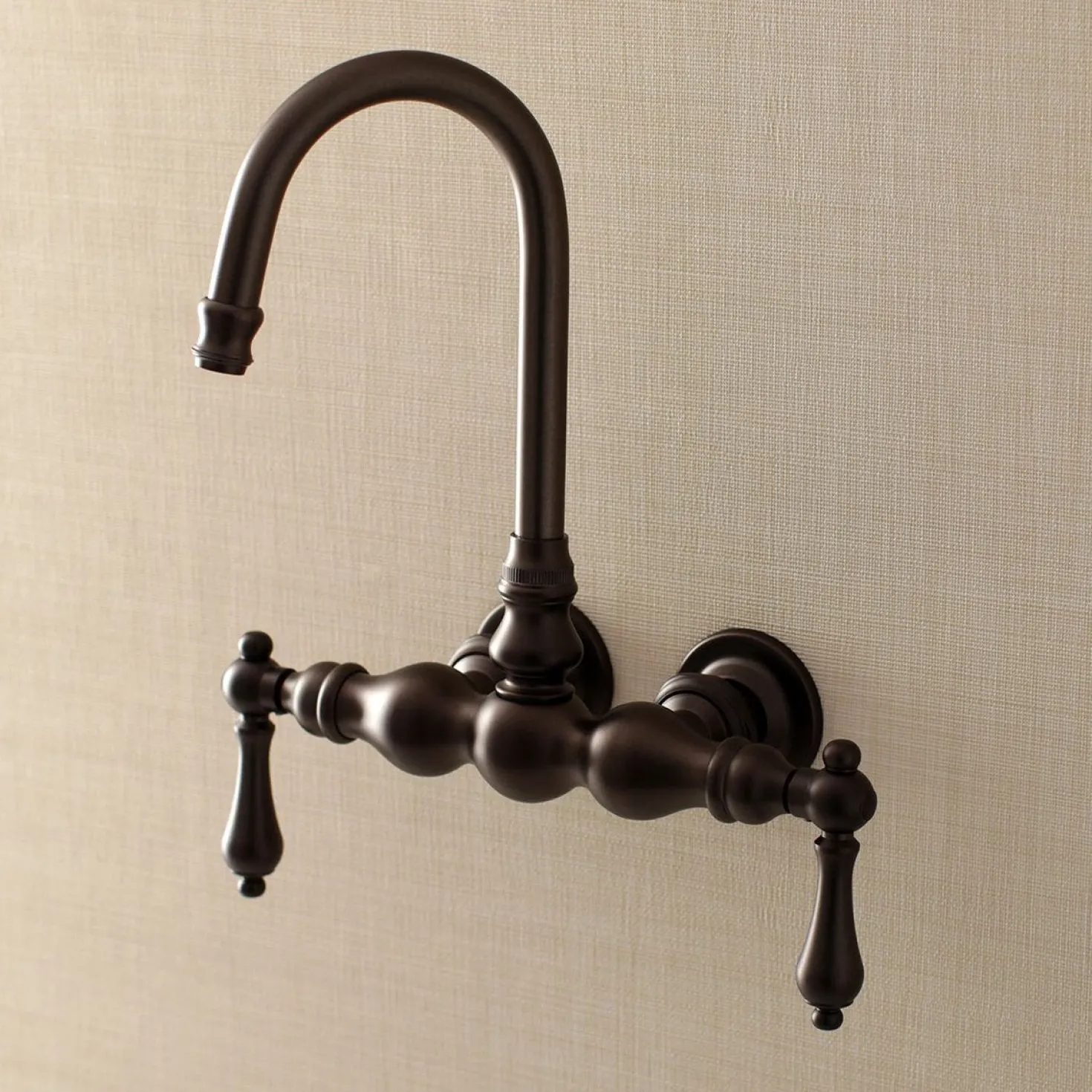 Aqua Vintage AE1TX-P Vintage 3-3/8-Inch Wall Mount Tub Faucet