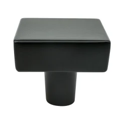 Berenson Brookridge Knob in Matte Black - Square