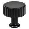 Berenson Cannelee Knob in Matte Black
