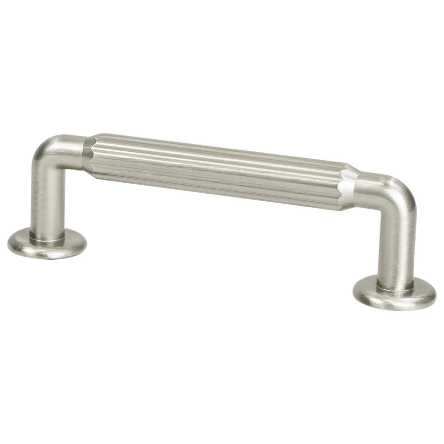 Berenson Cannelee Pull in Brushed Nickel