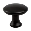 Berenson Contemporary Advantage Five Knob in Matte Black - Round