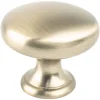 Berenson Contemporary Advantage Four Knob in Champagne - Round