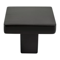 Berenson Contemporary Advantage One Knob in Matte Black - Square