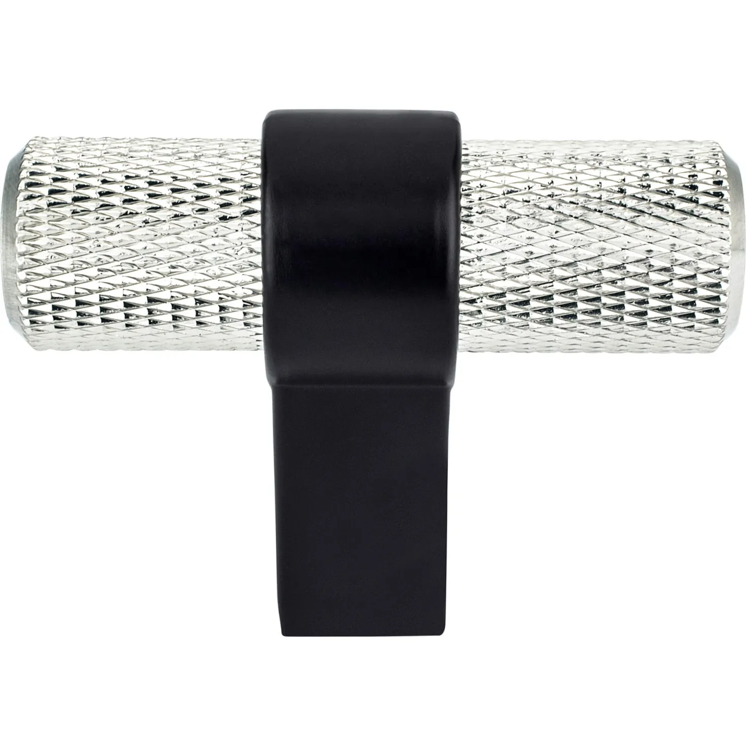 Berenson Radial Reign Knob in Brushed Nickel and Matte Black