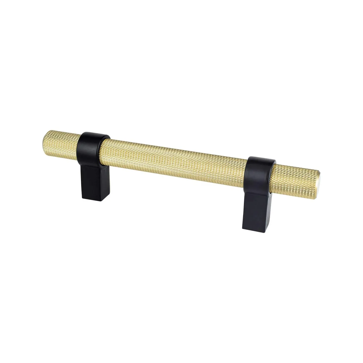 Berenson Radial Reign Pull in Modern Brushed Gold and Matte Black