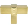 Berenson Rivet Rebel Knob in Modern Brushed Gold