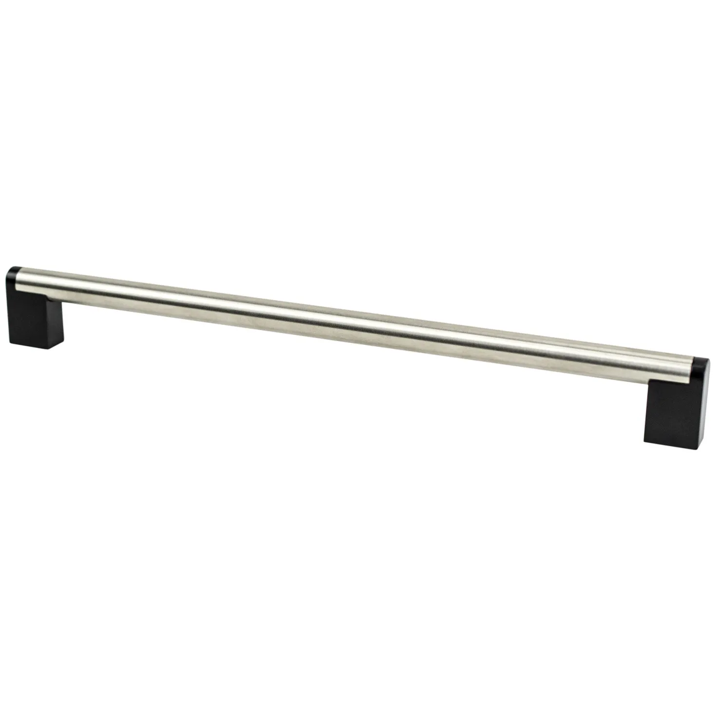 Berenson Studio Remix Appliance Pull in Brushed Nickel and Matte Black