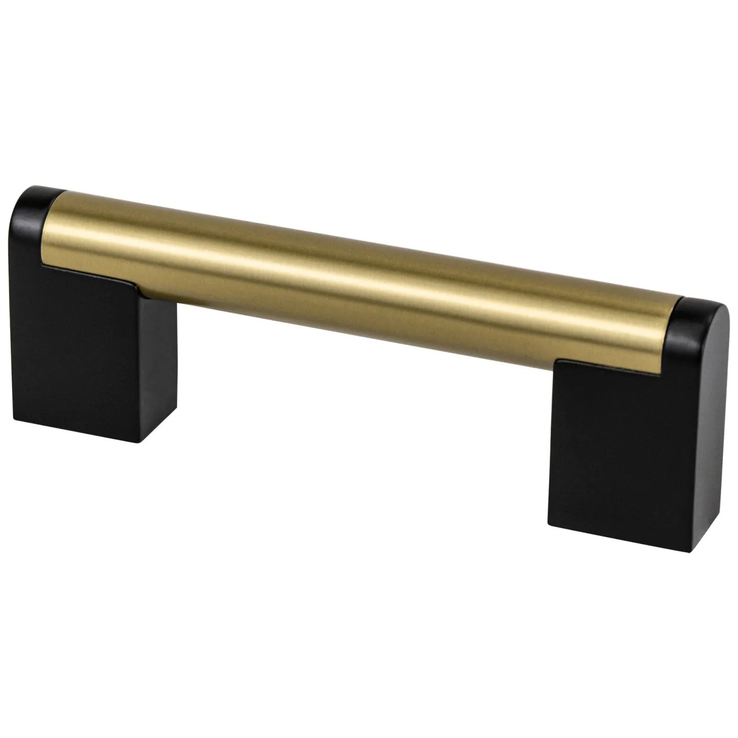 Berenson Studio Remix Pull in Modern Brushed Gold and Matte Black