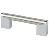 Berenson Studio Remix Pull in Brushed Nickel and Polished Chrome
