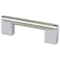Berenson Studio Remix Pull in Brushed Nickel and Polished Chrome