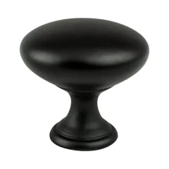 Berenson Traditional Advantage One Knob in Matte Black - Round