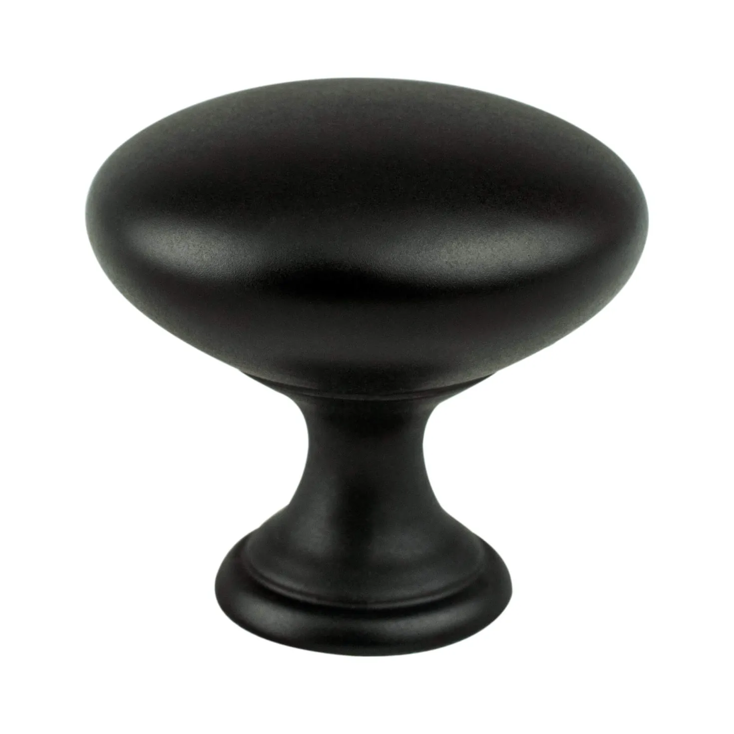 Berenson Traditional Advantage One Knob in Matte Black - Round
