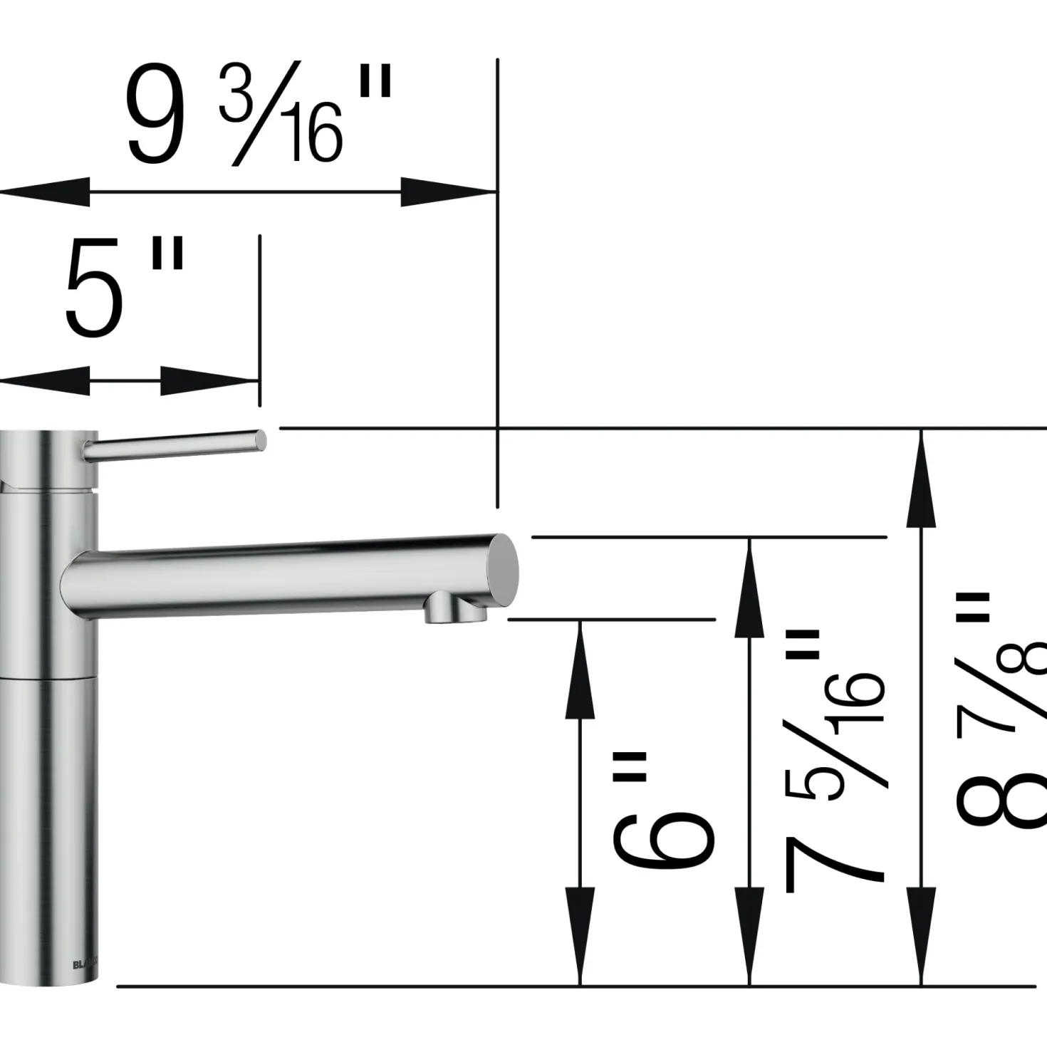 BLANCO Alta II Single Hole Bar Faucet