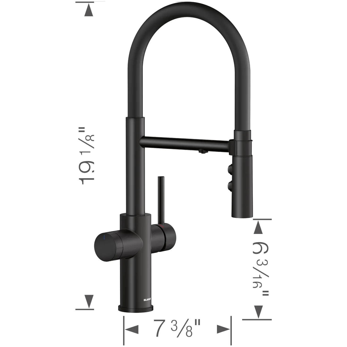 BLANCO Catris Flexo Filter Semi-Pro Kitchen Faucet