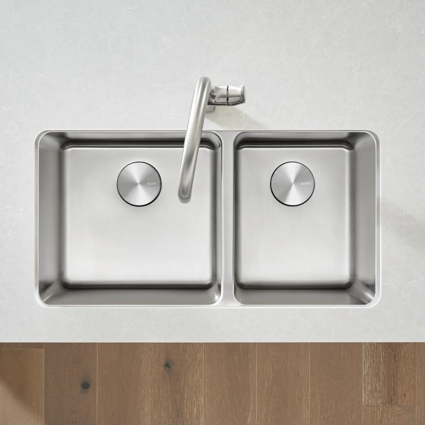 BLANCO Formera 33" 60/40 Double Bowl Undermount Kitchen Sink