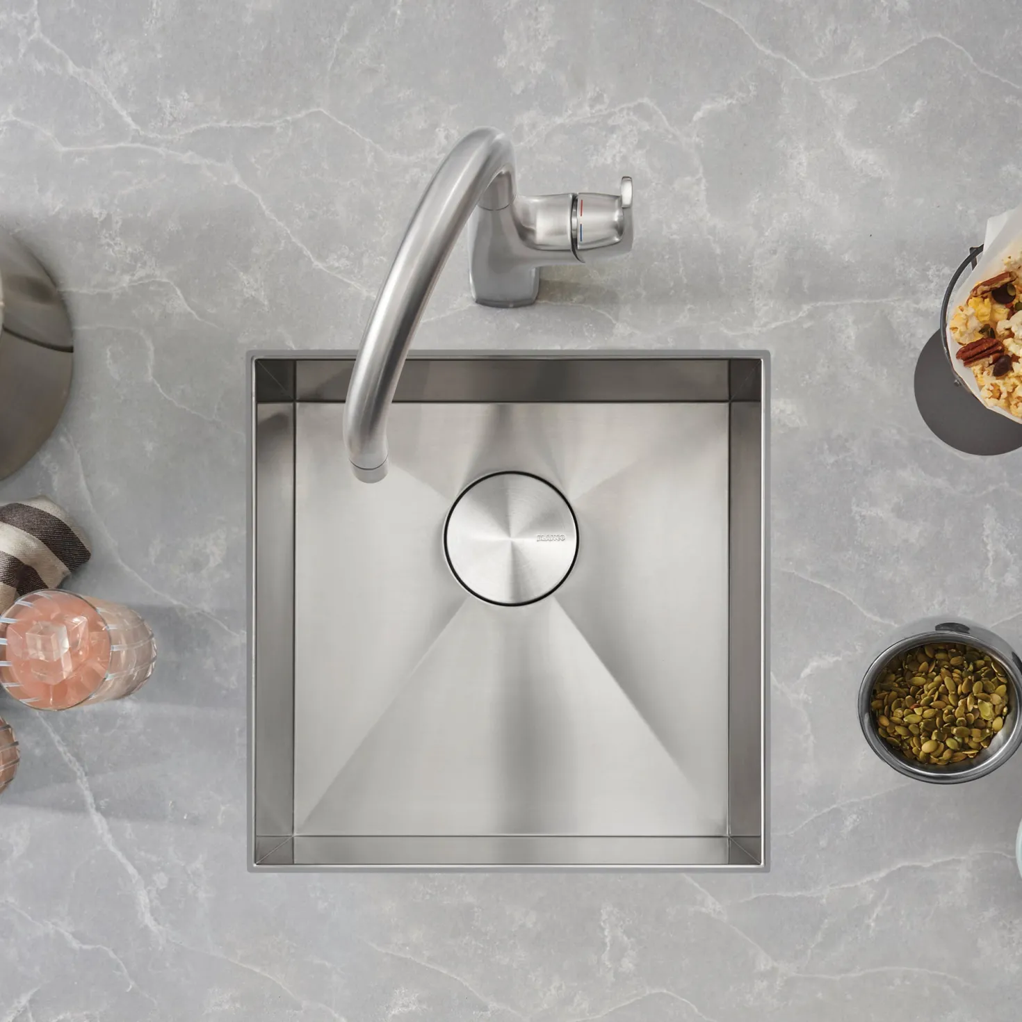 BLANCO Quatrus 17" Zero Radius Bar Sink