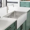 BLANCO 33" Small Radius Stainless Steel Low Divide 60/40 Farmhouse Sink