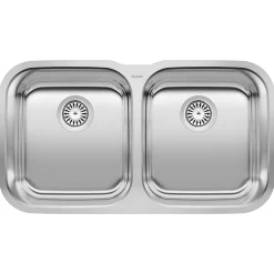 BLANCO 33" Stellar Equal Double Bowl Undermount Kitchen Sink