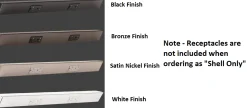 Blank Under Cabinet Power Strip - Shell Only