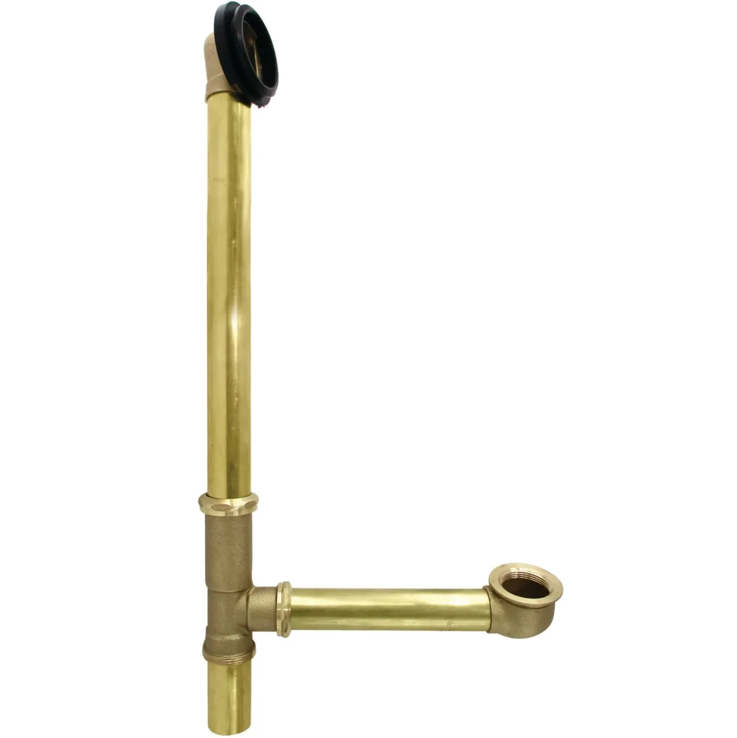 16" Brass Tub Drain and Overflow Rough-in
