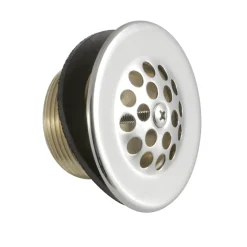 Brass Tub Drain in Polished Nickel