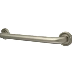 Camelon 32" Brass Decorative Grab Bar in Brushed Nickel