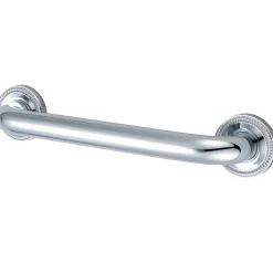 Camelon 32" Brass Decorative Grab Bar in Polished Chrome