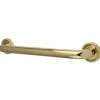 Camelon 12" Brass Decorative Grab Bar in Polished Brass