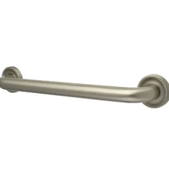 Camelon 12" Brass Decorative Grab Bar in Brushed Nickel