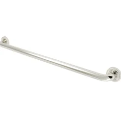 Camelon 30" Brass Decorative Grab Bar in Polished Nickel