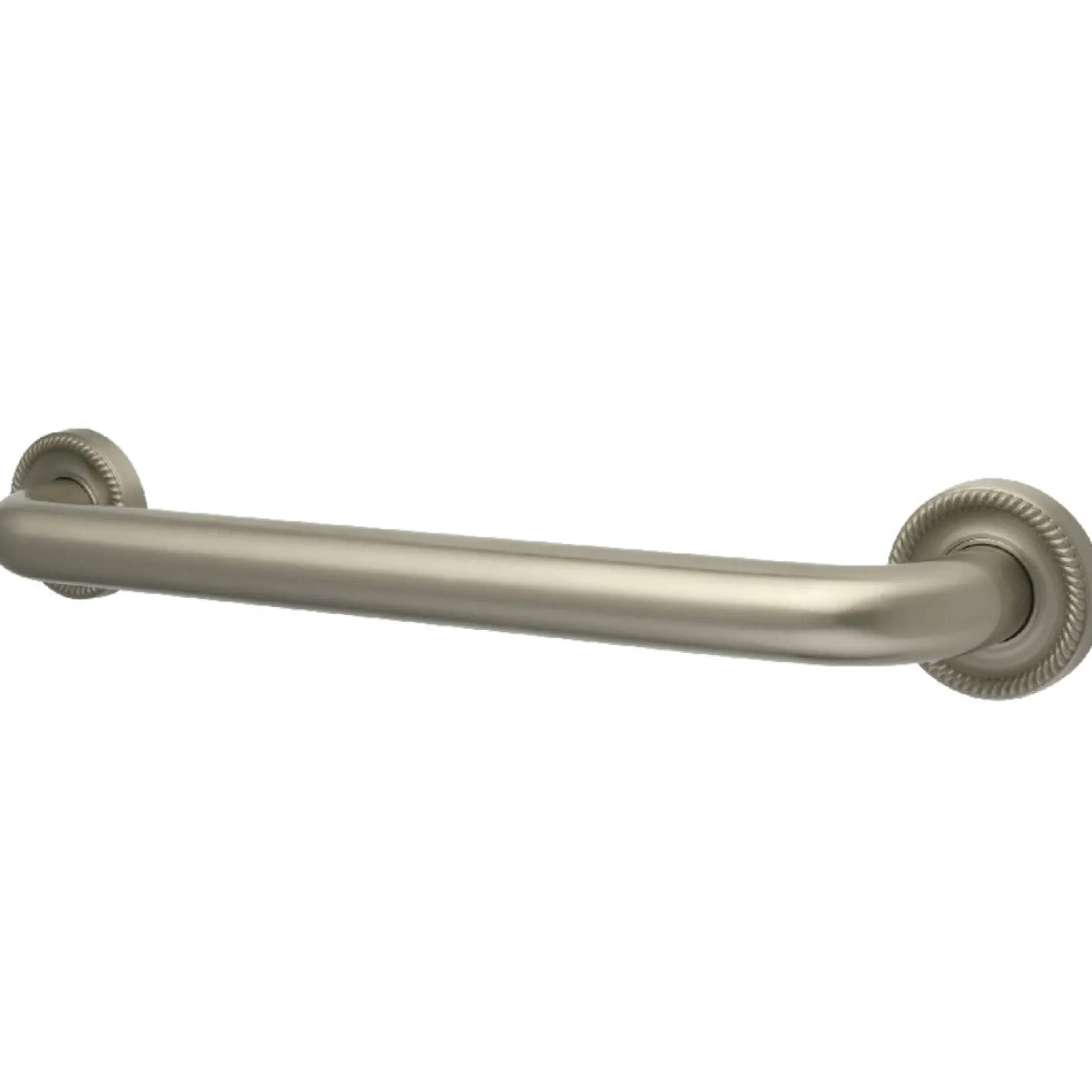 Camelon 30" Brass Decorative Grab Bar in Brushed Nickel