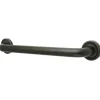 Camelon 16" Brass Decorative Grab Bar in Oil Rubbed Bronze