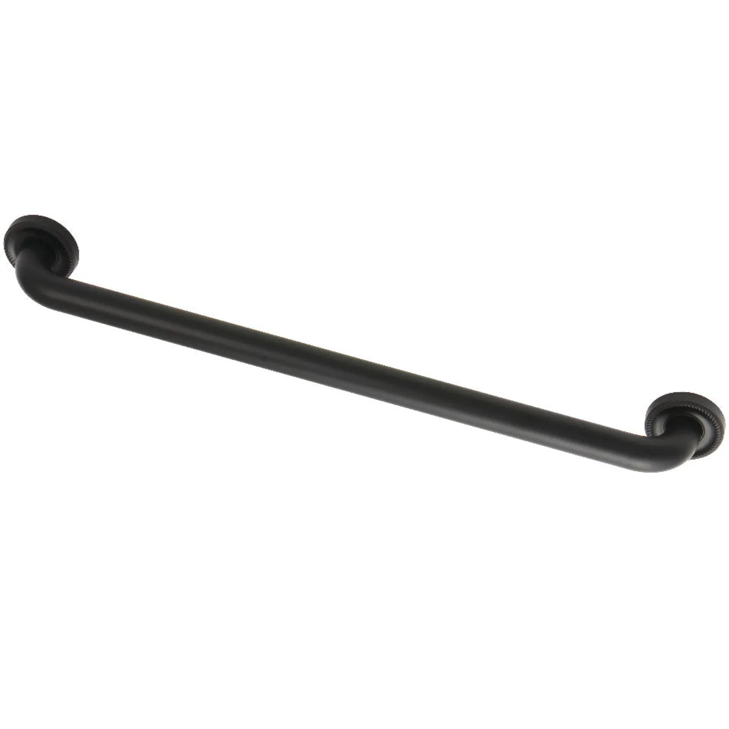 Camelon 24" Brass Decorative Grab Bar in Matte Black