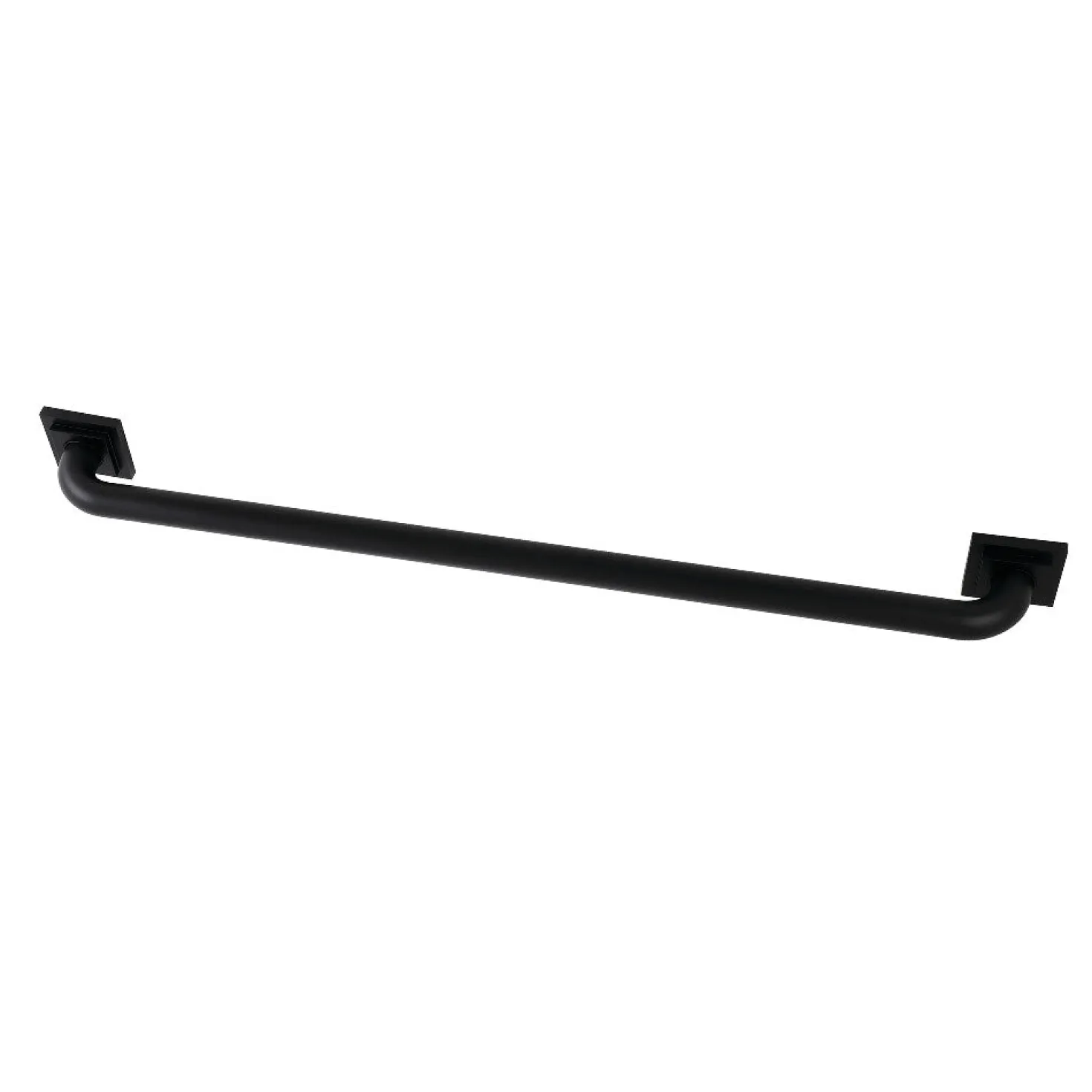 Claremont 32" Brass Decorative Grab Bar in Matte Black