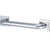 Claremont 12" Brass Decorative Grab Bar in Polished Chrome